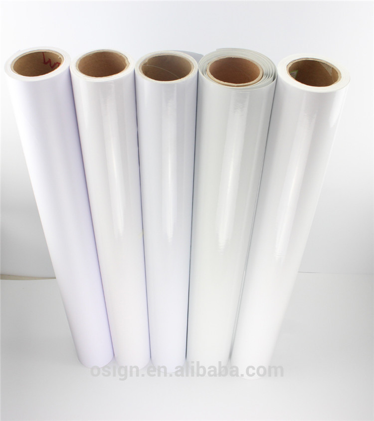 Permanent Glue Decorative Adhesive Vinyl , Waterbased Inkjet Adhesive Vinyl